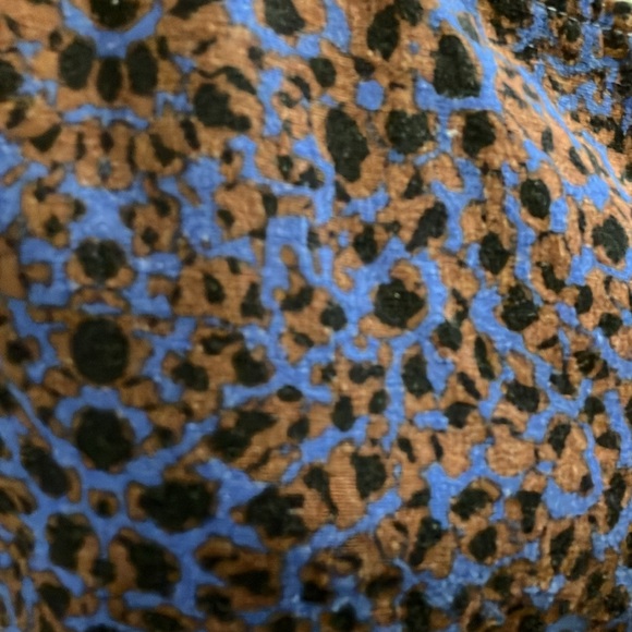 NWT FORCYNTHIA top blue animal print M - Picture 3 of 13